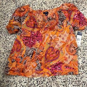 Elastic Drawstring Blouse